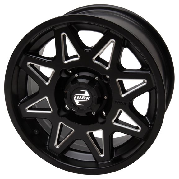 4/110 Tusk Tintic Wheel 15x7 5.0 + 2.0 Milled/Black for Yamaha Viking Eps 2022-2024