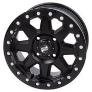 4/110 Tusk Uinta Beadlock Wheel 14x7 5.0 + 2.0 Matte Black for Suzuki King Quad 500Axi 2009,2011-2021