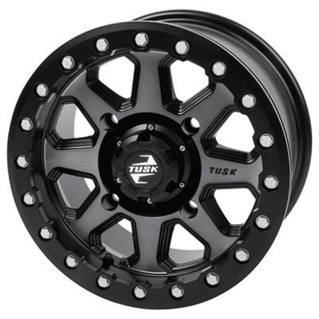 4/110 Uinta Beadlock Wheel 14x7 5.0 + 2.0 Gunmetal/Black Compatible With Yamaha WOLVERINE 450 4X4 2006-2010