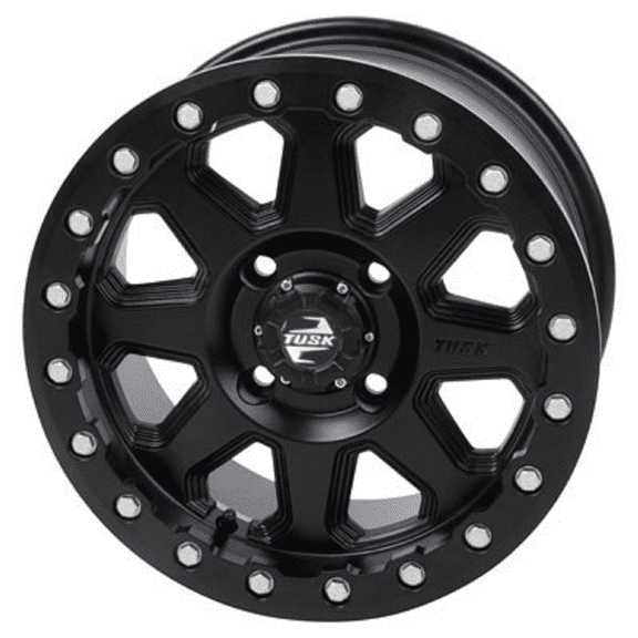 4/110 Uinta Beadlock Wheel 14x7 5.0 + 2.0 Matte Black Compatible With Suzuki Vinson 500 4x4 Automatic 2003-2007