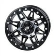 thumbnail image 1 of 4/110 Wasatch Beadlock Wheel 14x7 5.0 + 2.0 Machined/Black for Honda RUBICON 500 4x4 Automatic 2015-2019, 1 of 1