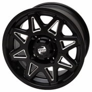 4/115 Tusk Tintic Wheel 14x7 5.0 + 2.0 Milled/Black for Arctic Cat 550 Trv H1 Efi Le 2009