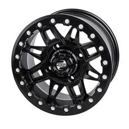 4/115 Wasatch Beadlock Wheel 14x7 5.0 + 2.0 Matte Black for Arctic Cat 550 2014