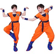 DOTDROPA 4-11years Boys Dragon Ball Son Goku Deluxe Costume For Kids Goku Dress Up Anime Outfits Halloween Party Full Set