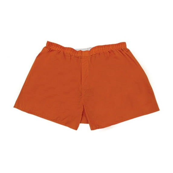4-12 PACK Men's White Boxer Shorts W/ Comfortable Flex Waistband (Burnt Orange, M, 12 Pack)