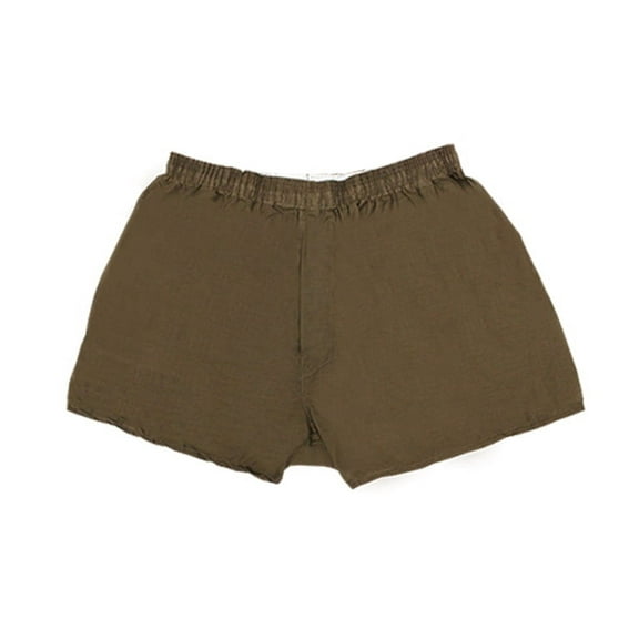 4-12 Pack Men's White Boxer Shorts W/Comfortable Flex Waistband (Small Dark Brown, 12)