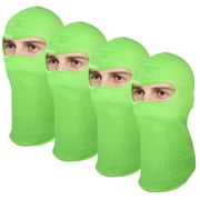4/12 Pack Multipurpose Full Balaclava Face Mask Cover Ninja Mask Motorcycle Cycling Outdoor Sport Ski Active 4-pack Green