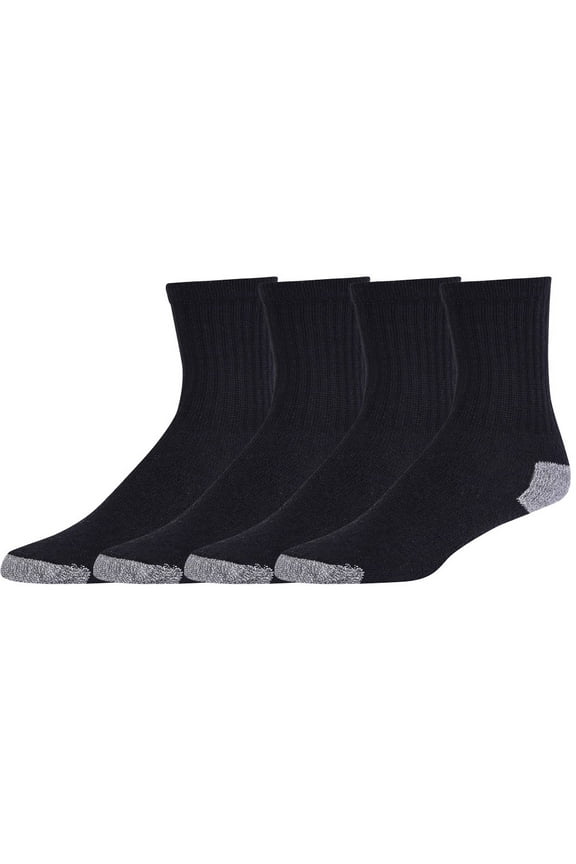 4-12 Pair Reinforced Sport Crew Socks for Men Multi Pack and Colors