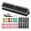 thumbnail image 1 of 4-12 Way Fuses Box for Standard Fuses Holder Block 32V 20A Car Boats, 1 of 13