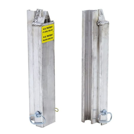 4.125in x 4.125in x 22in Aluminum Load Leveler Stake Pocket Stakes (Pack of 2)