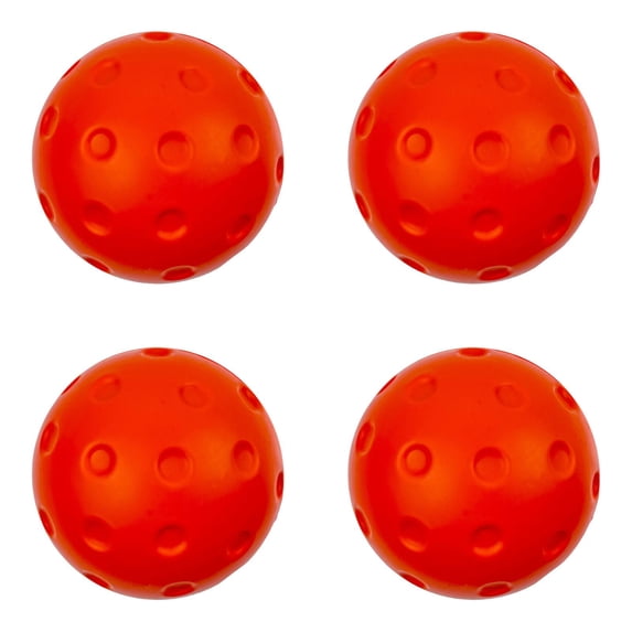 4-12PC Pickleball Training Ball Quiet Foam Noise Reducing Soft Practice Balls Standard-Sized Indoor Warm-Up Solution for Beginners Professionals Use Living Room Backyard PU Foam Lightweight
