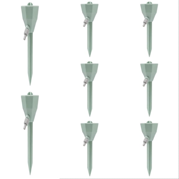 4-12PC Self Watering Spikes for Adjustable Watering Devices with Slow Release Control Switch Water Dripper Planter Insert Automatic Waterer for Vacations