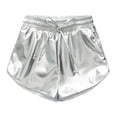 thumbnail image 1 of 4-12T Girls Metallic Shorts Sparkly Shiny Shorts for Kids Glitter Shorts Hot Pants for Casual Party Dance Costume, 1 of 9