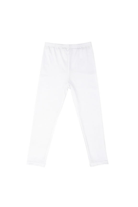 4-12T Toddler Girls Leggings Little/Big Kids Solid Ankle Length Stretchy Footless Pants