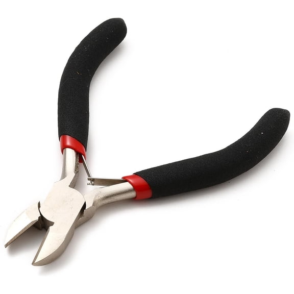 4.13 Inches Side Cutting Pliers Small Side Cutter Mini Carbon Steel Jewelry Pliers Wire Cutters For Crafts Jewelry Making Beading Wire Cutting Black