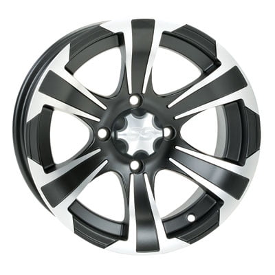 4/137 ITP SS312 Alloy Series Wheel 12x7 5.0 + 2.0 Matte Black for Can-Am Commander 800R XT 2011-2018