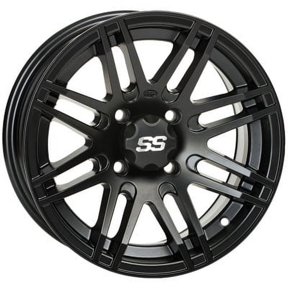 4/137 ITP SS316 Alloy Series Wheel 12x7 5.0 + 2.0 Matte Black for Kawasaki BAYOU 300 4x4 1989-2004