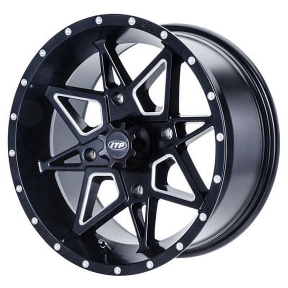 4/137 ITP Tornado Wheel 14x7 5.0 + 2.0 Matte Black for Can-Am Outlander 400 EFI 2009-2015