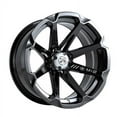 thumbnail image 1 of 4/137 Motosport Alloys M12 Diesel Wheel 14x7 4.0 + 3.0 Black for Can-Am Renegade 1000 X MR 2016-2018, 1 of 1