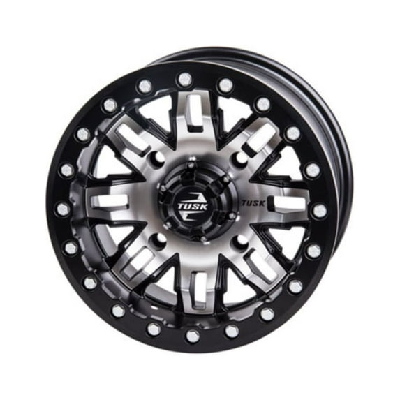 4/137 Teton Beadlock Wheel 14x10 5.0 + 5.0 Gun Metal/Black for Can-Am Defender HD10 Max DPS 2017-2020