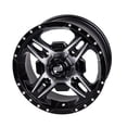 thumbnail image 1 of 4/137 Tusk 185-277-0011C9Bc-49A1D6 Beartooth Wheel 14x7 4.0 + 3.0 Machined/Black for Can-Am Defender Hd10 Pro Dps 2020-2024, 1 of 8