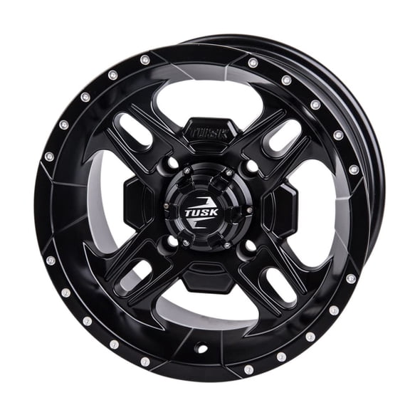 4/137 Tusk Beartooth Wheel 14x7 4.0 + 3.0 Matte Black for Can-Am Defender Hd7 Max 2022-2024