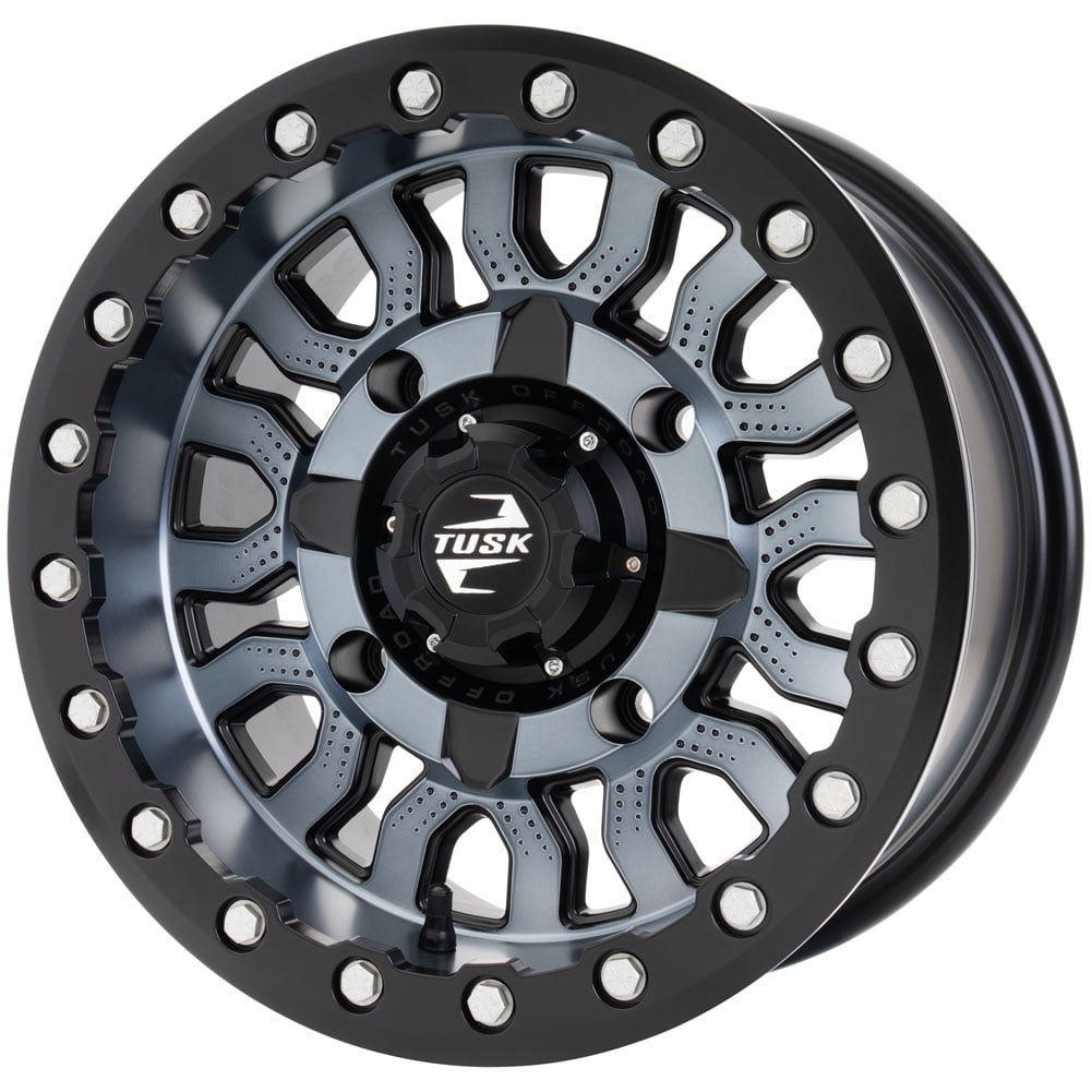 4/137 Tusk Fremont Beadlock Wheel 15x7 4.0 + 3.0 Gunmetal/Black For Can ...
