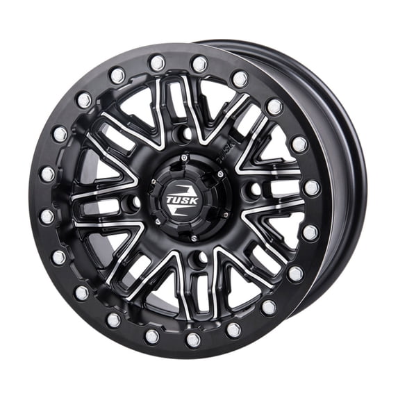 4/137 Tusk Nebo Beadlock Wheel 14x7 4.0 + 3.0 Machined/Black for Can-Am Defender Hd7 Max Dps 2024-2025