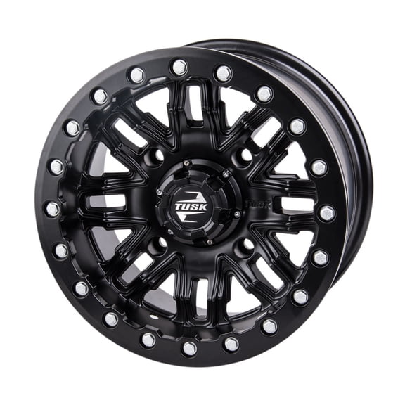 4/137 Tusk Nebo Beadlock Wheel 14x7 4.0 + 3.0 Matte Black