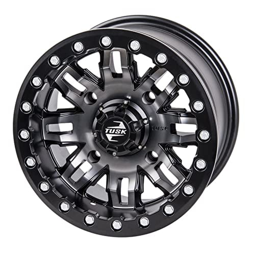 4/137 Tusk Teton Beadlock Wheel 15x7 5.0 + 2.0 Gun Metal/Black - For CAN-AM