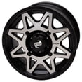 thumbnail image 1 of 4/137 Tusk Tintic Wheel 14x7 5.0 + 2.0 Machined/Black for Can-Am Renegade 800 2007-2015, 1 of 8