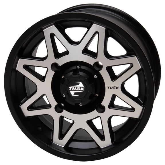 4/137 Tusk Tintic Wheel 14x7 5.0 + 2.0 Machined/Black for Can-Am Defender Hd10 Max Lone Star Cab 2022