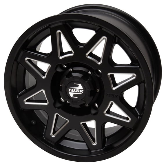 4/137 Tusk 204-089-00075940-39766D Tintic Wheel 14x7 5.0 + 2.0 Milled/Black for Can-Am Maverick x3 x Rs Turbo R 72 Inch 2017-2019