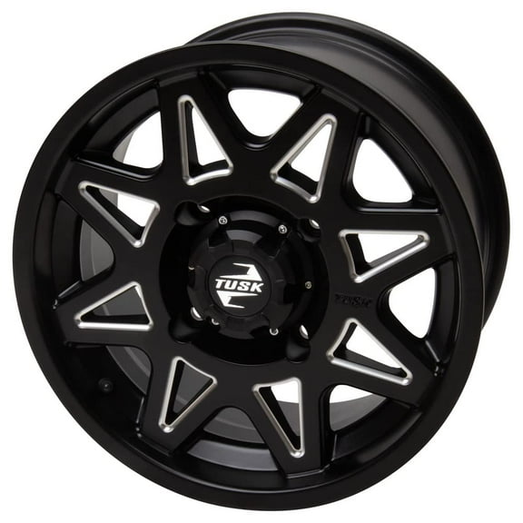 4/137 Tusk 204-089-00075940-98Fa21 Tintic Wheel 14x7 5.0 + 2.0 Milled/Black for Can-Am Defender Hd10 Max Lone Star Cab 2022-2024