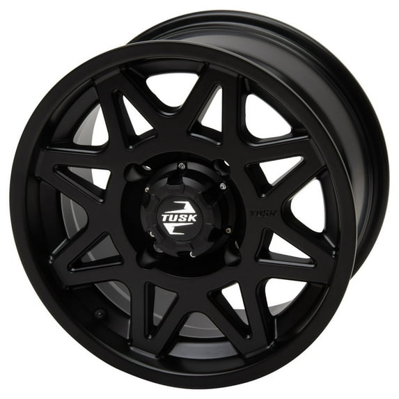 4/137 Tusk Tintic Wheel 15x7 4.0 + 3.0 Matte Black for Can-Am Maverick x3 x Mr Turbo 64 Inch 2018-2021
