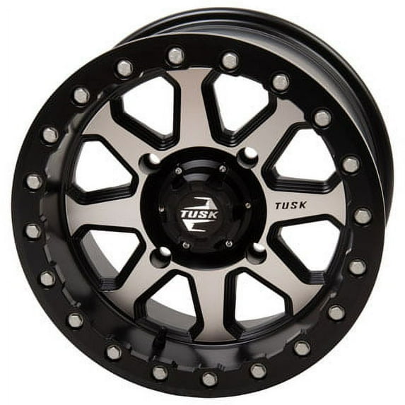 4/137 Tusk Uinta Beadlock Wheel 15x7 4.0 + 3.0 Machined/Black for Can-Am Outlander 1000 Xt-P 2013-2022