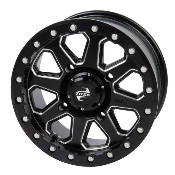 4/137 Tusk Uinta Beadlock Wheel 15x7 4.0 + 3.0 Milled/Black For Can-Am Defender HD10 Pro Lone Star 2021-2022