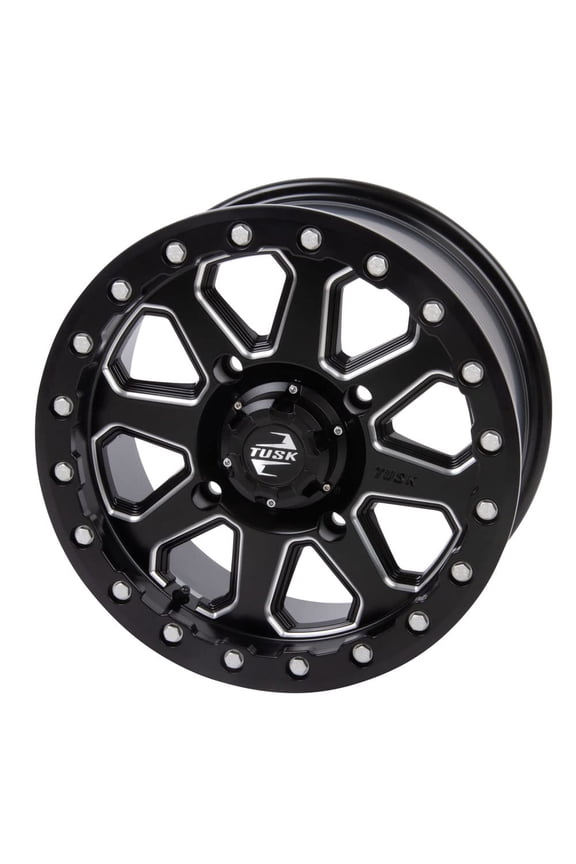 4/137 Tusk Uinta Beadlock Wheel 15x7 4.0 + 3.0 Milled/Black for Can-Am Maverick X3 Max X Ds Turbo R 64 Inch 2017-2019
