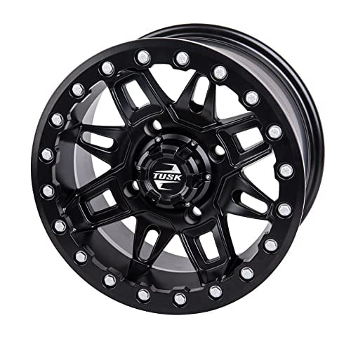 4/137 Tusk Wasatch Beadlock Wheel 15x7 5.0 + 2.0 Matte Black for Can-Am Defender Hd10 Max x Mr With Half Doors 2023-2025