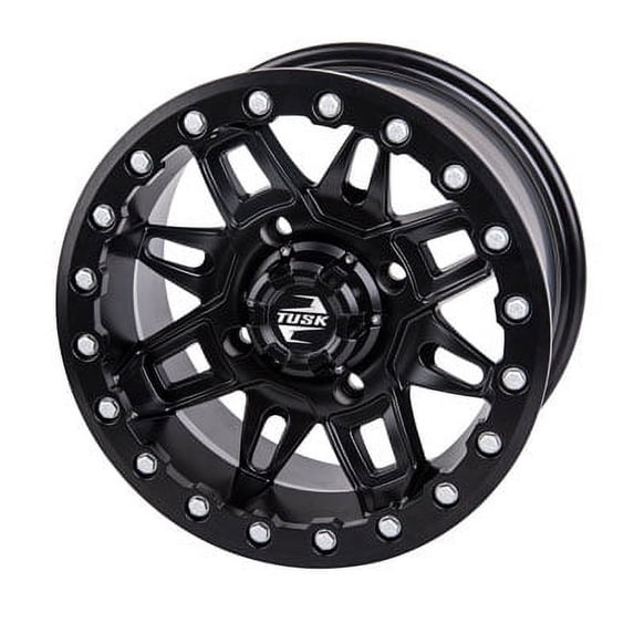 4/137 Tusk Wasatch Beadlock Wheel 15x7 5.0 + 2.0 Matte Black for Can-Am Outlander 850 XT-P 2016-2018