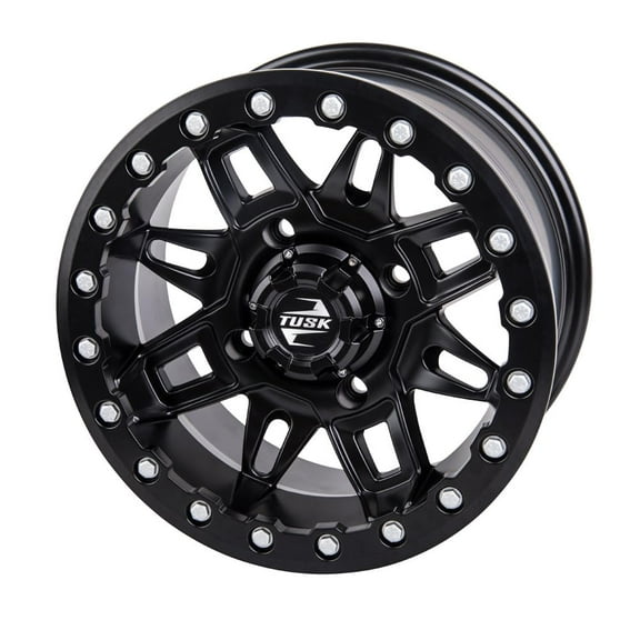 4/137 Tusk Wasatch Beadlock Wheel 15x7 5.0 + 2.0 Matte Black