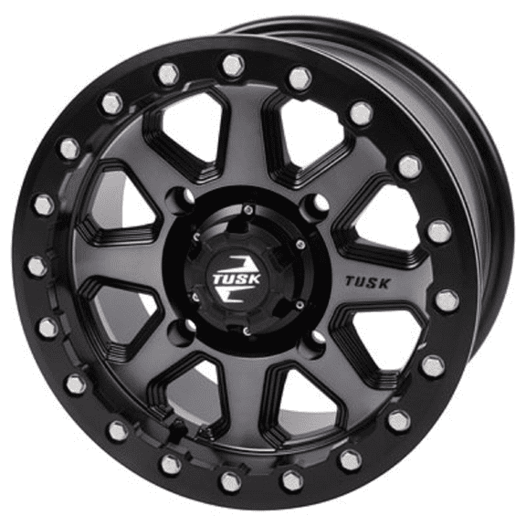 4/137 Uinta Beadlock Wheel 14x7 4.0 + 3.0 Gunmetal/Black Compatible With Kawasaki MULE SX 4x4 XC 2021