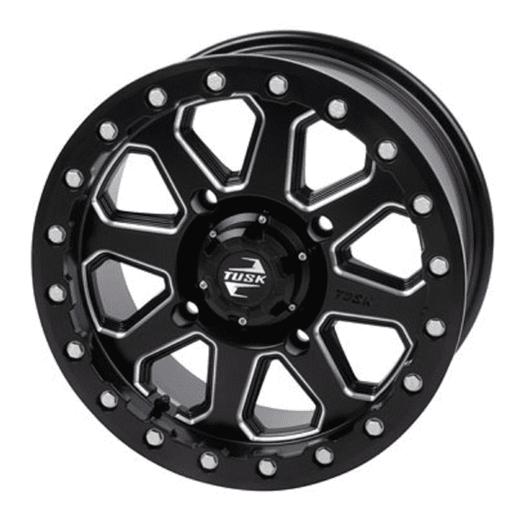 4/137 Uinta Beadlock Wheel 15x7 5.0 + 2.0 Milled/Black Compatible With Can-Am Outlander Max 800 H.O. 2007-2008