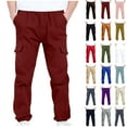 thumbnail image 1 of 4-13Years Boys And Childrens Sports Cargo Pants Stretch Elastic Waist School Kids Twill Joggers, 1 of 10