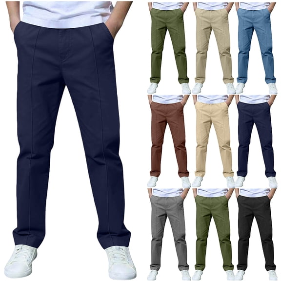 4-13Years Boys And Girls Childrens Sports Cargo Pants Stretch Elastic Waist School Kids Twill Joggers