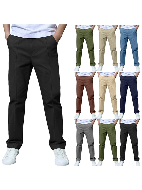 4-13Years Boys And Girls Childrens Sports Cargo Pants Stretch Elastic Waist School Kids Twill Joggers