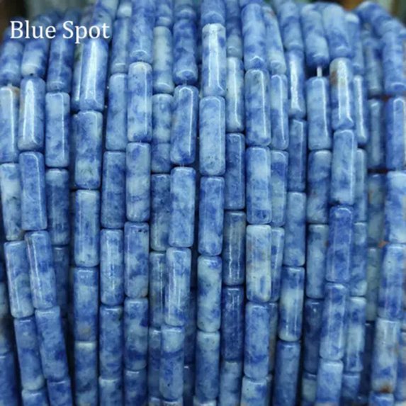 4*13mm Multi-color Gemstone Tube Cylinder Loose Beads for Jewelry Making DIY 16"