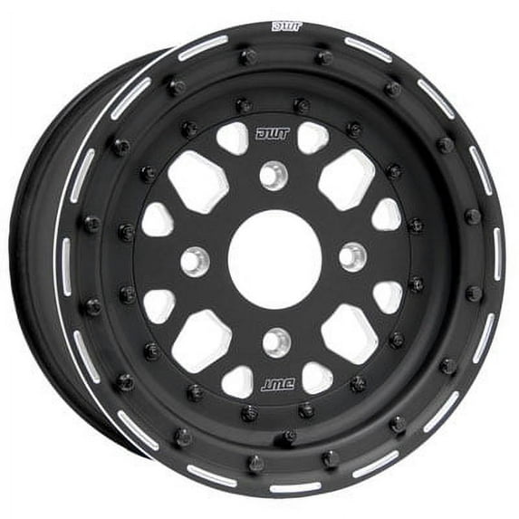 4/156 Douglas Sector Wheel 15x8 4.5 + 3.5 Black for Polaris SPORTSMAN 700 EFI X2 2008