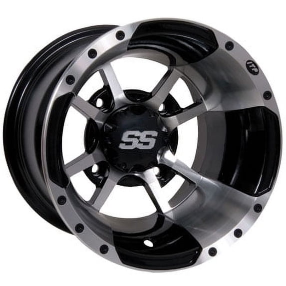4/156 ITP SS112 Alloy Sport Wheels 10X5 3.0 + 2.0 Machined for Polaris SCRAMBLER 500 1996-2012
