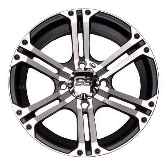 4/156 ITP SS212 Alloy Series Wheel 12x7 4.0 + 3.0 Machined for Polaris RANGER 500 4X4 EFI 2011-2013